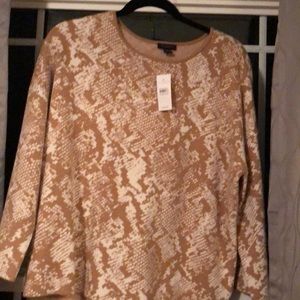 Ann Taylor print sweater